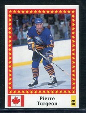 1991 Swedish Semic Milky Way Sticker Pierre Turgeon RARE!