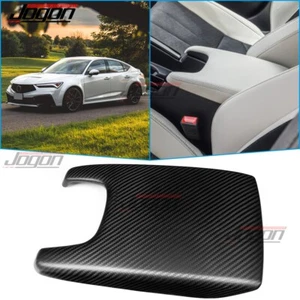 Cubierta de caja de almacenamiento reposabrazos tipo S de carbono mate para Acura Integra 2023-2025 A-Spec - Imagen 1 de 13