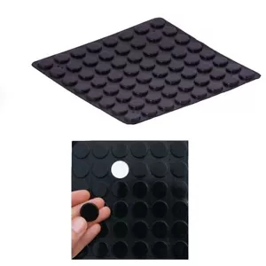 Pies de goma electrónicos NEGRO 3M, almohadillas de silicona autoadhesivas, 20 mm x 2 mm - Imagen 1 de 6