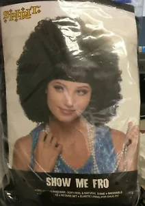 Wig Black Afro Adult Spirit NIP Free Shipping - Picture 1 of 3