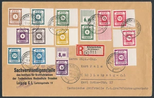 SBZ Ziffern Satzbrief 1945 + Postmeister Zusatzfrankatur geprüft (S24032) - Bild 1 von 2
