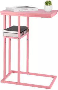 C Shaped End Table, Side Table for Couch and Bed, Small Side Table for Small Spa - Picture 1 of 12