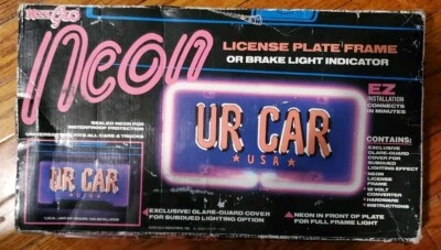 Marco de matrícula o indicador de luz roja de freno. Instalación EZ.  UR CAR.  Foto 1 de 4