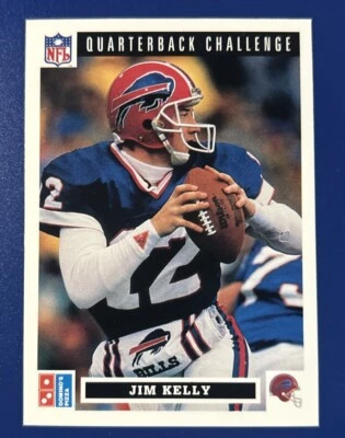 1991 Upper Deck Domino's Quarterback Challenge Jim Kelly #2 - Image 1 of 2