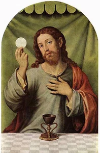 Oil painting juan de juanes - christ with the chalice free shipping no framed @@ - Picture 1 of 1