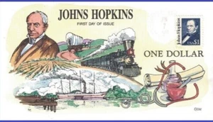 #2194  Johns Hopkins , Collins Hand-painted FDC Perfect!!! - Picture 1 of 1