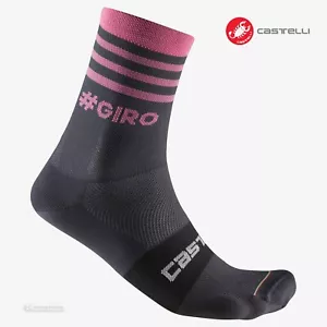 Castelli #GIRO 13 Giro d'Italia Cycling Socks : DARK GREY STRIPE - One Pair - Picture 1 of 2