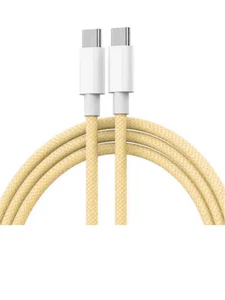 Premium Nylon USB C to Type C Fast Charging Cable IOS & Andriod [3 Pack - 6ft] - Picture 1 of 10