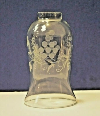 CHIMENEA 8" X 1.5" Williamsburg uva grabada vidrio de repuesto transparente 81171 Foto 1 de 3