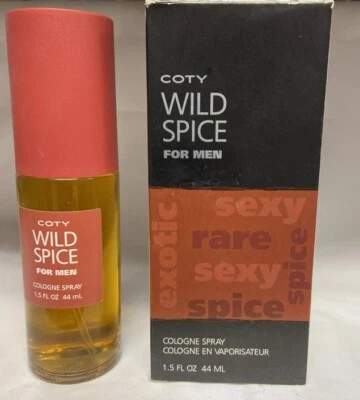 Coty Wild Spice para homens spray de colônia 1,5 fl oz novo na caixa vintage - Imagem 1 de 2