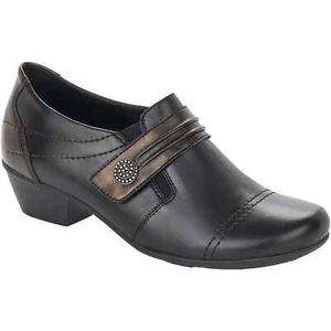 Women's Remonte Milla 00 Black/Antique leather pumps 10-10.5 / 42 NWOB - Foto 1 di 5