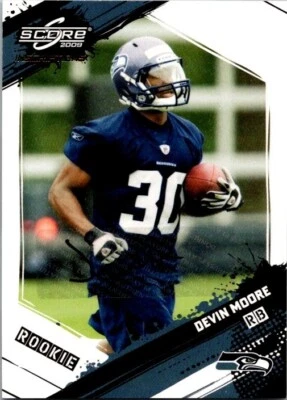 2009 SCORE INSCRIPTIONS ROOKIE AUTOGRAPH #335 DEVIN MOORE 117/799 - Image 1 of 2