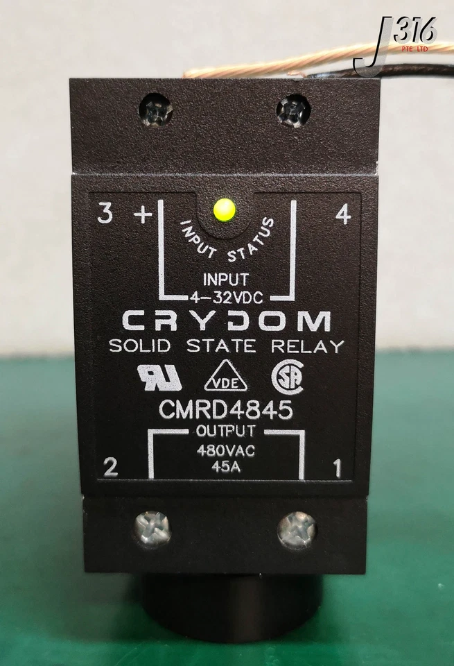 16086 Crydom Festkörperrelais, 4-32VDC, 45A, 480VAC (Neu) CMRD4845 - Bild 1 von 4