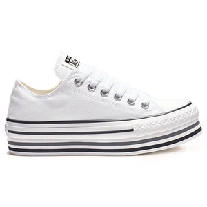 converse platform bianche ebay