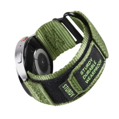 Correa de reloj Premiuim de lona tejida de nailon para hombre liberación rápida universal 20/22 Foto 1 de 4