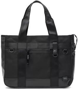 Yoshida PORTER HEAT Tote Bag Black 703-07966 From JAPAN New - Picture 1 of 9