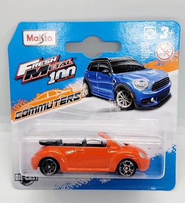 Maisto Fresh Metal 100 Commuters  2003 VW Beetle Toy New In Package  - Image 1 of 4