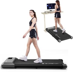 SupeRun 2-in-1 Under Desk Treadmill: Compact and Portable Walking Pad for Home 