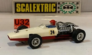 SLOT CAR SCX SCALEXTRIC EXIN C-36 HONDA F1 #24 BLANCO CHASIS GRANATE 1ª SERIE - Picture 1 of 8