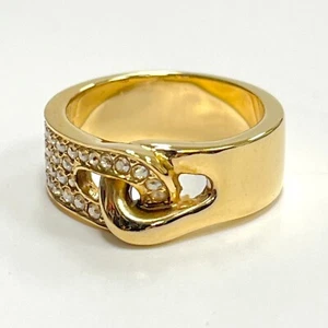 Swarovski Gallone Ring Gr. 52 vergoldet und Kristall ineinandergreifendes Band 5293777 - Bild 1 von 11