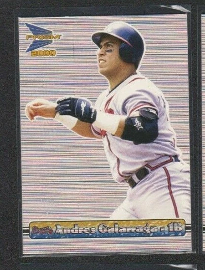 2000 PACIFIC ПРИЗМА МИШУРА СЕРЕБРО РЕДКАЯ ПАРАЛЛЕЛЬНЫЙ #10 ANDRES GALARRAGA BRAVES SSP - Изображение 1 из 1