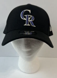 Men's New Era Black MLB Colorado Rockies 39THIRTY Flex Hat Baseball Large - XL - Picture 1 of 10