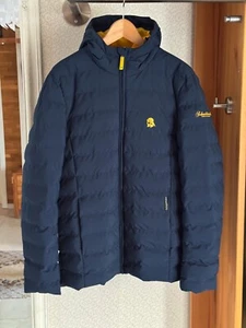Schmuddelwedda Übergangsjacke/Winterjacke Steppjacke mit Kaputze in blau Gr. M - Bild 1 von 7