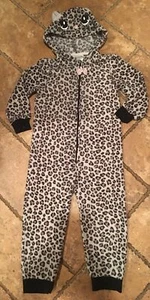 Kids Leopard Polar Fleece One Piece Jumper H&M US 4-6Y - Picture 1 of 8