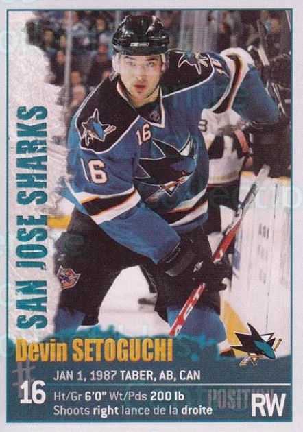 2009-10 Panini Stickers #287 Devin Setoguchi - Image 1 of 1