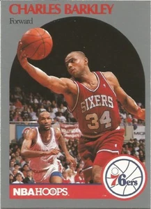Charles Barkley Hoops 1990/91 NBA Basketball Card #225 - Picture 1 of 1
