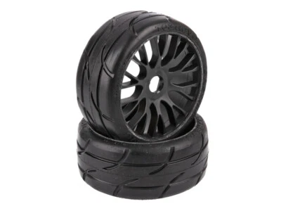 Ruota completa GRP 1:8 GT Rally Game T03 Revo XB3 cerchio nero 20 raggi Flex S - Immagine 1 di 4