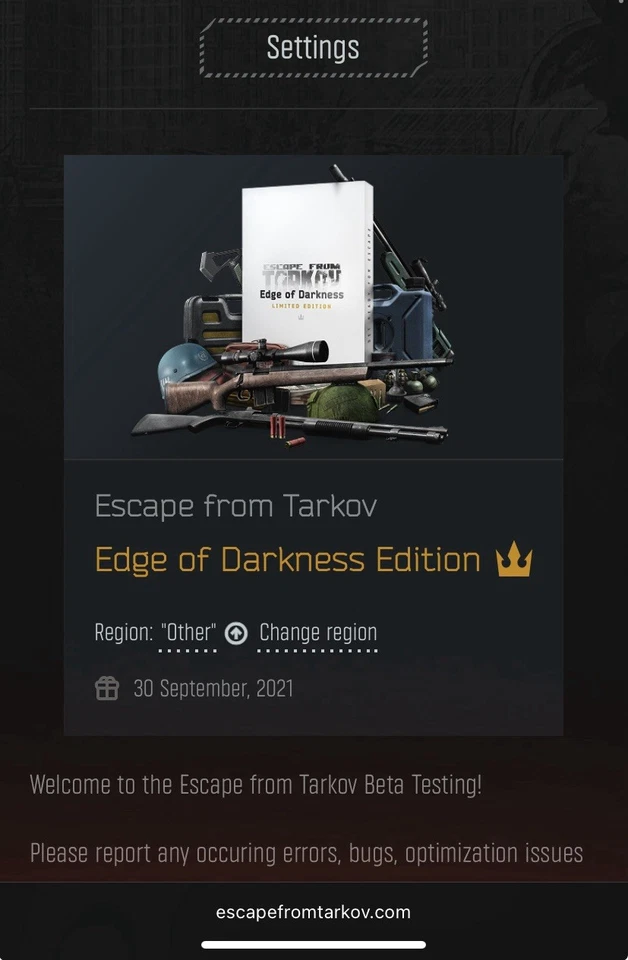 Escape From Tarkov Edge of Darkness + Arenas (Edición Limitada) Región Global Foto 1 de 1