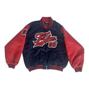 Vintage FUBU 05 Varsity Jacke Rot Navy Blau XXL Klassisches Design - Bild 1 von 6