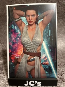 BOO KOO WOMEN OF COSPLAY CVR-B PRISTINE RENDERS STAR WARS REY WRAP VIR LTD 100 - Picture 1 of 2