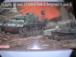 New sealed 1/35 Dragon Pzkpfw III Ausf J control tank and Borgward IV with resin - Bild 1 von 8