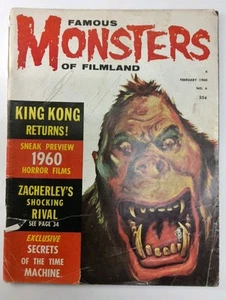 Berühmte Monster von Filmland #6 Februar 1960 Warren akzeptabler Zustand - Bild 1 von 6