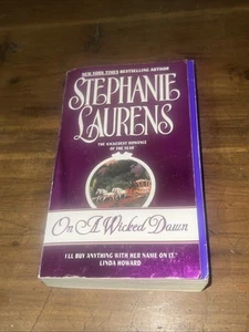 On a Wicked Dawn by Stephanie Laurens, Paperback 1st Edition w/Stepback Cover - Picture 1 of 5