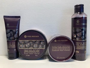 Yves Rocher Lote x4 Moras Crema Corporal Polvo Crema de Manos Gel de Ducha Nuevo de Lote Antiguo - Imagen 1 de 7