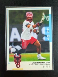 Justin Inacio 2025 Premier Lacrosse League Flagship PLL Blue Parallel #86 /99 - Bild 1 von 2