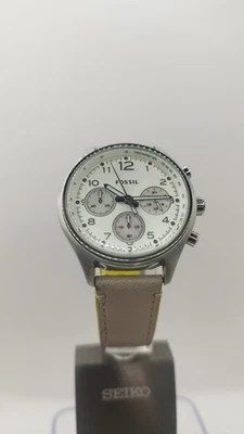ladies fossil boyfriend Chronograph Quartz watch With Box - Image 1 of 4