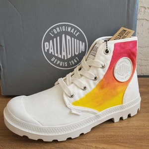 Palladium Pampa Hi Damenstiefel 7 weiß individuell Sunset Ombre Canvas Combat einzigartig - Bild 1 von 12