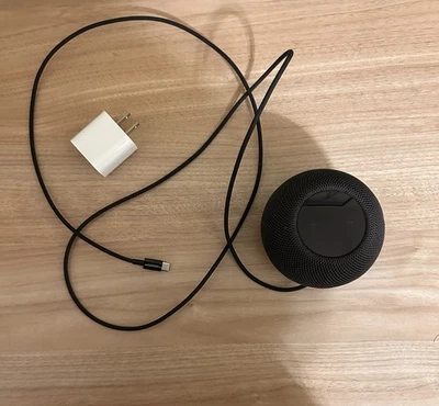 Apple HomePod Mini Smart Speaker Charcoal A2374 Great Condition - Image 1 of 3