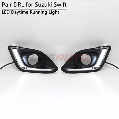 DRL For Suzuki Swift Dzire 2014 2015 2016 LED Daytime Running Light Car Fog Lamp - Image 1 of 4