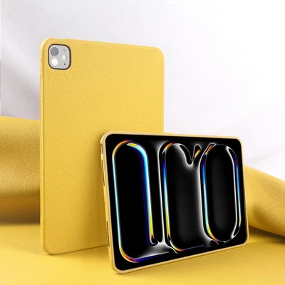 Роскошный чехол из натуральной кожи для Apple iPad Pro 13 2024 воздуха 4 5 mini 7 6 чехол  - Изображение 1 из 4