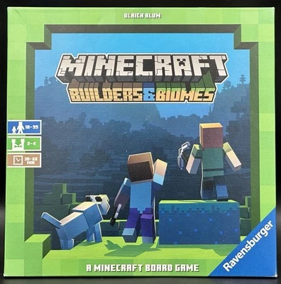 Ravensburger Minecraft Builders and Biomes Board Game Video Game 2019 Complete - Image 1 of 4