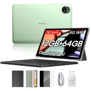 Blackview Tab 20 WiFi Tablet 10.1" Android 12GB+64GB 6000mAh Gemini AI &Keyboard - Afbeelding 1 van 12