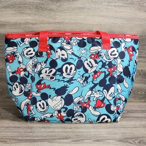 Disney Store Mickey Mouse Thermo Kühltasche Tasche rot weiß blau PVC gefüttert - Bild 1 von 16