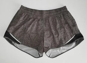 Lululemon Hotty Hot Shorts Heathered Grey Coal Yoga Run 4" Size 8 - Bild 1 von 7
