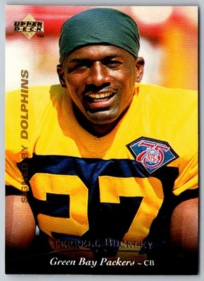 1995 Upper Deck Terrell Buckley #151 Miami Dolphins Football Card - Image 1 of 2