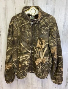 Drake Waterfowl Systems MST Camo Fleece Full Zip Jacket Sz XL - Picture 1 of 12
